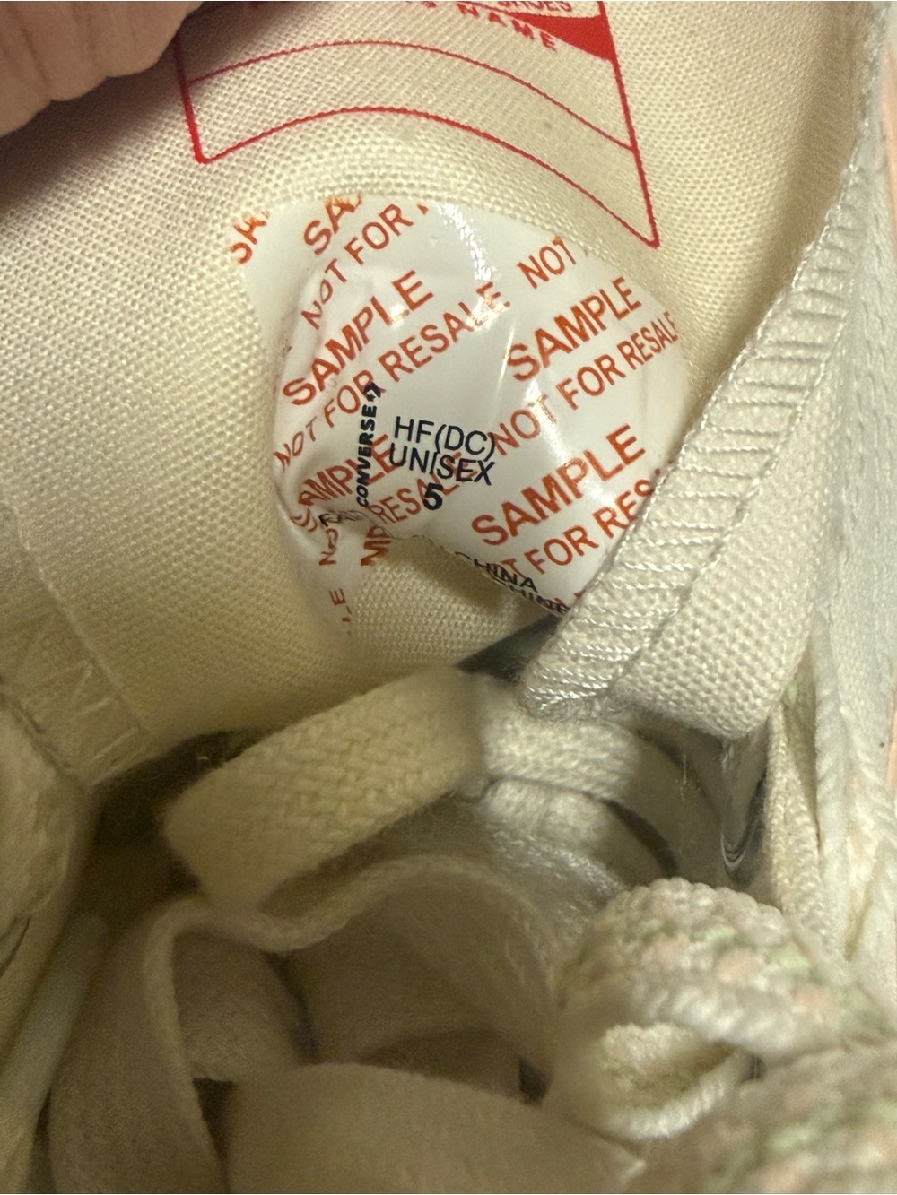 Converse Chuck 70 All Star Peach Blossom Vintage White - A13851C Unisex Size 5 - Picture 5 of 7